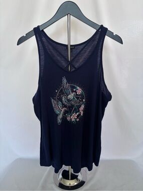 TORRID | Girlfriend Navy Night Doves Strappy Tank